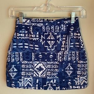 Bodycon Aztec Skirt